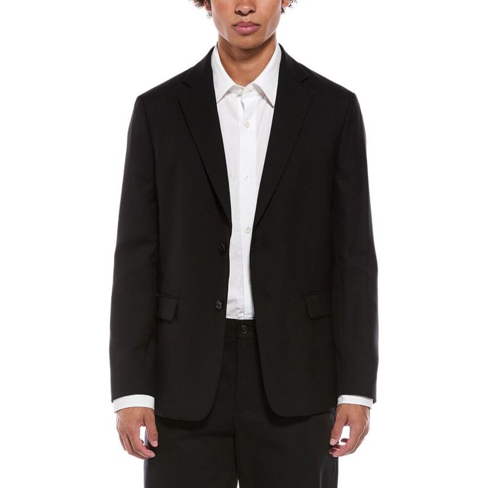 Theory Mens Clinton Wool Blazer, Black